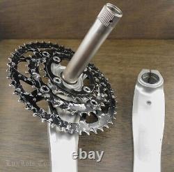 Vintage Shimano XT 175mm MTB Bike CRANKS 44t32t22t Chainrings Hollowtech Bicycle