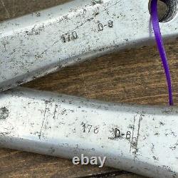 Vintage Specialized Flag Crank Set 144 BCD 170 mm Double Road Race Track A5