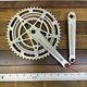 Vintage Stronglight 93 Crank Set French Thread 14 X 1.25 Bcd 170 Double Eroica