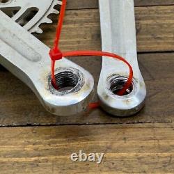 Vintage Stronglight 93 Crank Set FRENCH Thread 14 x 1.25 BCD 170 Double ERoica