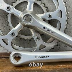 Vintage Sugino AT Crank Set Forged 170 mm 74 110 BCD Triple MTB Mongoose ATB A4