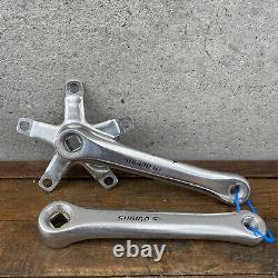 Vintage Sugino GT Crank Set 170 mm Old School BMX Double 110 BCD 80s Alloy A7