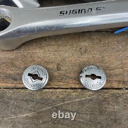 Vintage Sugino GT Crank Set 170 mm Old School BMX Double 110 BCD 80s Alloy A7