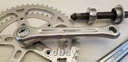 Vintage Sugino Super Maxy Crank set square taper 165 J8 40 / 52 t chainring & BB