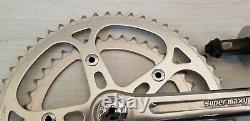 Vintage Sugino Super Maxy Crank set square taper 165 J8 40 / 52 t chainring & BB