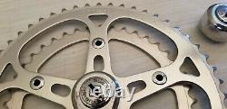 Vintage Sugino Super Maxy Crank set square taper 165 J8 40 / 52 t chainring & BB