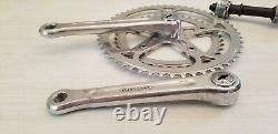 Vintage Sugino Super Maxy Crank set square taper 165 J8 40 / 52 t chainring & BB