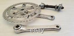 Vintage Sugino Super Maxy Crank set square taper 165 J8 40 / 52 t chainring & BB