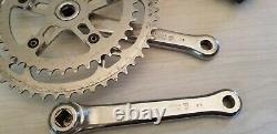 Vintage Sugino Super Maxy Crank set square taper 165 J8 40 / 52 t chainring & BB