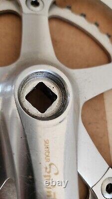 Vintage Suntour Sprint Crank Set 172.5 mm 130 BCD Crank Double Crankset 53T/39