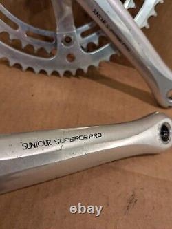 Vintage Suntour Superbe Pro Crankset 52 42t 170mm Road Bike Crank Set