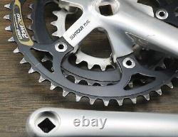 Vintage Suntour XC 175mm Mountain Bike CRANKS 46t 36t 24t Chainrings MTB Bicycle