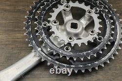 Vintage Suntour XC 175mm Mountain Bike CRANKS 46t 36t 24t Chainrings MTB Bicycle