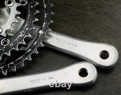 Vintage Suntour XC 175mm Mountain Bike CRANKS 46t 36t 24t Chainrings MTB Bicycle