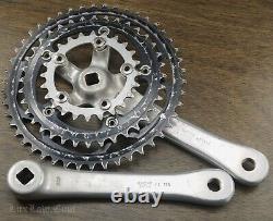 Vintage Suntour XC 175mm Mountain Bike CRANKS 46t 36t 24t Chainrings MTB Bicycle