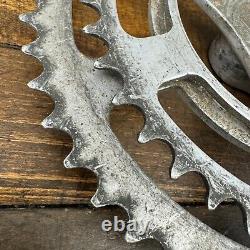 Vintage TA Professional Crank Set 170 mm 3 Arm 1970s France Eroica 3 Hole Custom