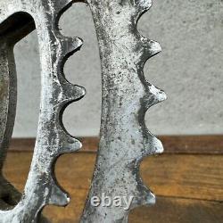 Vintage TA Professional Crank Set 170 mm 3 Arm 1970s France Eroica 3 Hole Custom