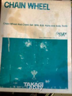 Vintage Takagi Tourney Crank Set 170 mm Triple sprocket 50 45 30