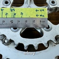 Vintage Tourney GS Crank Set 170 mm Triple MTB Tour 110 Takagi XT Rings 80s
