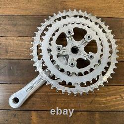 Vintage Tourney GS Crank Set 170 mm Triple MTB Tour 110 Takagi XT Rings 80s