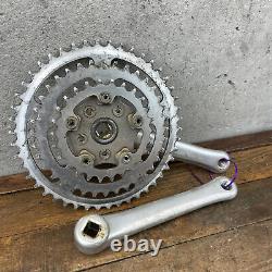 Vintage Tracer Crank Set TRIPLE 170 Klunker MTB Raleigh Mountain Tour 80s ATB 74