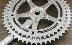 Vintage Zeus Competition 5 Pin Road Bike CRANKS 170mm 52t 45t Chainrings Bicycle