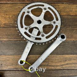 Vintage Zeus Track Crank Set 170 mm BSA 45t Single Speed Spain Eroica 70s 1980s