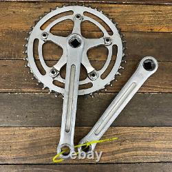 Vintage Zeus Track Crank Set 170 mm BSA 45t Single Speed Spain Eroica 70s 1980s