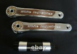 White Industries 180 mm POLISHED G30 GRAVEL Cranks with spindle