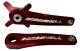 Bombshell Ratchet Ensemble De Pédalier Bmx 2 Pièces 180mm Rouge En Aluminium 7075 Axe De 24 Mm