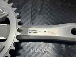 Bras de manivelle gauche vintage Shimano TANDEM FC-M730 38T 170 110bcd NOS