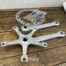 Campagnolo Crank Set Record 42t Old School Bmx Vintage Single Gold Wolf Tooth