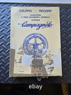 Campagnolo Record Strada Pédalier 52/42 / 170mm / 1977 NOS dans la boîte GS