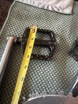 Chrome REDLINE FLIGHT BMX Manivelles 180mm Redline 47t plateau Pédales Pièces BMX