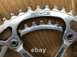 Classic & Rare Royce Chaîne De Vélo Cran Set 53 42 170mm Arms Square Taper