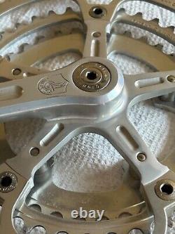ENSEMBLE DE MANIVELLES CAMPAGNOLO RECORD TRIPLE 36/42/53 170mm. VINTAGE UTILISÉ
