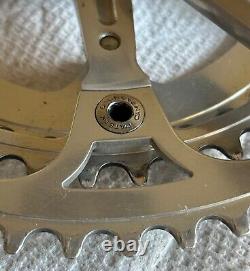 ENSEMBLE DE MANIVELLES CAMPAGNOLO RECORD TRIPLE 36/42/53 170mm. VINTAGE UTILISÉ