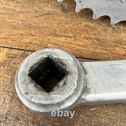 Ensemble de manivelles vintage 170 mm TA Lambert BCD VTT Klunker Double 52t 42t France