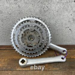 Ensemble de manivelles vintage Tracer TRIPLE 170 Klunker VTT Raleigh Mountain Tour années 80 ATB 74