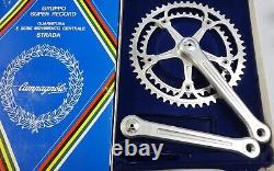 Ensemble de pédalier Campagnolo SUPER RECORD NOS/NIB 180mm 52t 42t Vintage Rare de fin des années 1980