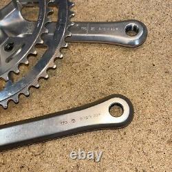 Ensemble de pédalier Campagnolo Vintage 170 mm 116 BCD Double 42/53 Convient à Victory Triomphe