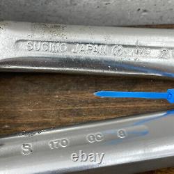 Ensemble de pédalier Sugino GT Vintage 170 mm Old School BMX Double 110 BCD 80s Alliage A8