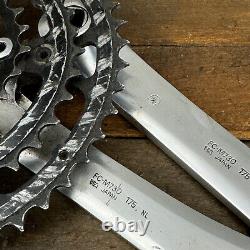Ensemble de pédalier Vintage Shimano Deore XT FC-M730 175 mm Manivelles Pantograph Cranks SG des années 1990 S1