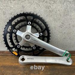 Ensemble de pédalier Vintage Shimano Deore XT FC-M730 175 mm Pantograph Crankset SG Rings