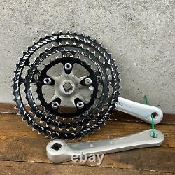 Ensemble de pédalier Vintage Shimano Deore XT FC-M730 175 mm Pantograph Crankset SG Rings