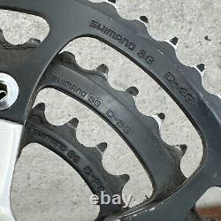 Ensemble de pédalier Vintage Shimano Deore XT FC-M730 175 mm Pantograph Crankset SG Rings