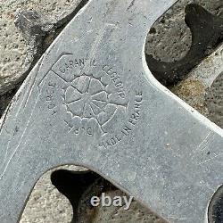 Ensemble de pédalier professionnel Vintage TA 170 mm 3 bras des années 1970 France Eroica 3 trous personnalisé