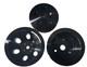 Ensemble De Poulies De Pompe à Eau Longue En Aluminium Noir Sbc 2g / Vilebrequin 3g / Direction Assistée 2g