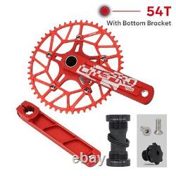 Ensembles de pédalier pliable intégré de 170mm avec manivelles pour vélo 50/52/54/56/58T
