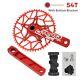Ensembles De Pédalier Pliable Intégré De 170mm Avec Manivelles Pour Vélo 50/52/54/56/58t
